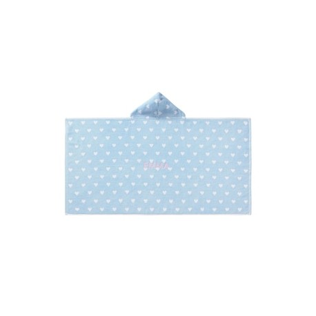 Toalla con gorro Heart Kid Hooded Towels de algodón