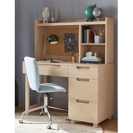 Escritorio con organizador de madera moderno