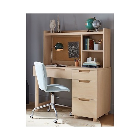 Escritorio con organizador de madera moderno