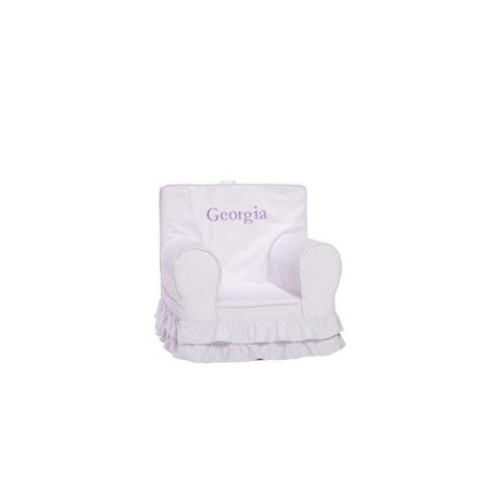 Funda Para Sillón Regular Anywhere Ruffle Lila