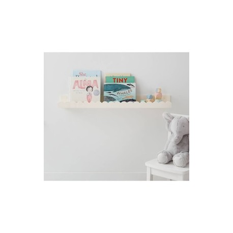 Repisa Scalloped de madera