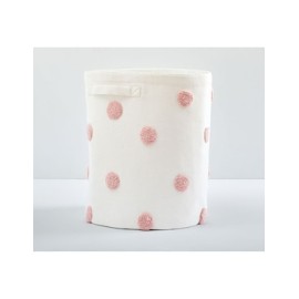 Cesto multiusos Embroidered de algodón