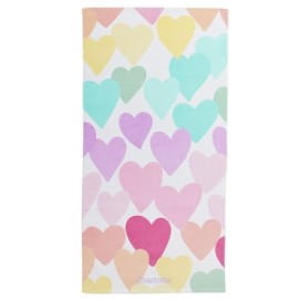 Toalla de baño Rainbow Heart Beach Towel de algodón