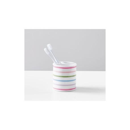 Porta cepillo de dientes Multi Stripe 3 compartimentos