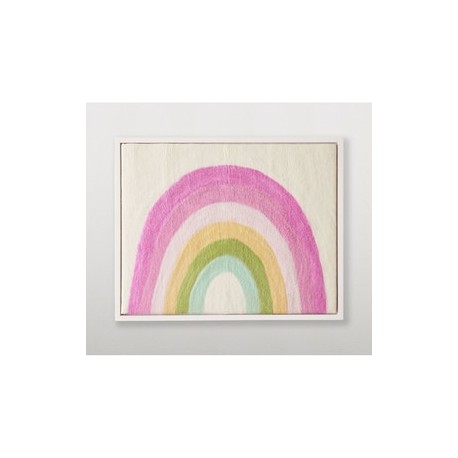 Cuadro técnica mixta Felted Rainbow