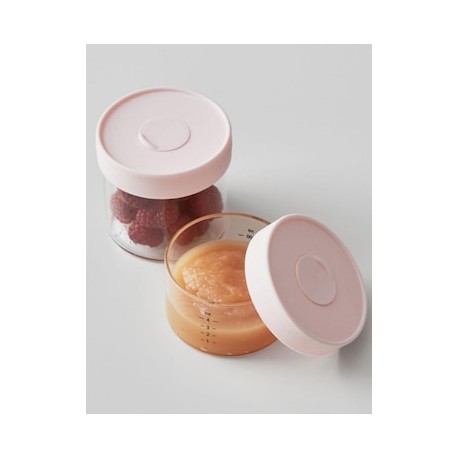 Set de contenedores Glass Food vidrio 12 piezas