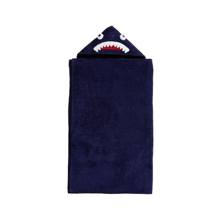 Toalla con gorro Shark de algodón unisex
