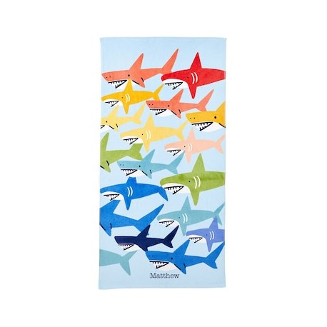 Toalla Rainbow Shark de algodón